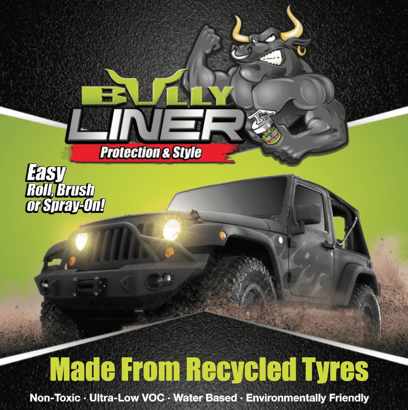 Bullyliner Canister Truck Bed Liner - Black - 1 L