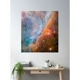 thumbnail image 2 of James Webb Space Telescope Orion Bar (Nircam Image) Poster Wall Art, Modern Wall Decor, 24x36 UNFRAMED, 2 of 3