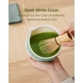 thumbnail image 6 of Matcha Whisk Set  6pcs Includes Ceramic Bowl And Chasen Holder Scoop 304 Stainless Sifter & Tea Mat Kit For Ceremony Blue, 6 of 8