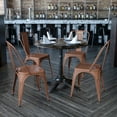 thumbnail image 2 of Flash Furniture Copper Metal Indoor-Outdoor Stackable Chair,PK4 4-ET-3534-POC-GG, 2 of 9