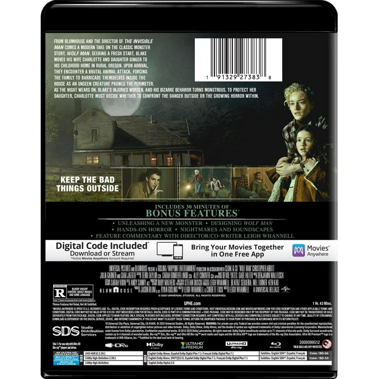 Wolf Man (2025) (4K Ultra HD + Blu-ray + Digital Copy