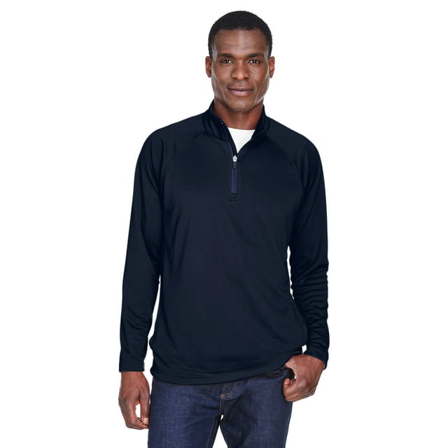 Tech-Shell® elástico para hombre con brújula y un cuarto de cremallera NAVY XL Devon & Jones DG440