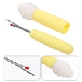 thumbnail image 2 of KAKOWELY seam ripper tool Handy Seam Ripper Thread Remover Tools with Grip Handle Stitch Removal Needlework Repairs Tools for Sewing Crafting Projects Supplies Yellow, 2 of 4