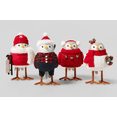 thumbnail image 2 of Target Wondershop 4pk Holiday Outdoorsy Birds Decorative Figurine Set Red New, 2 of 3