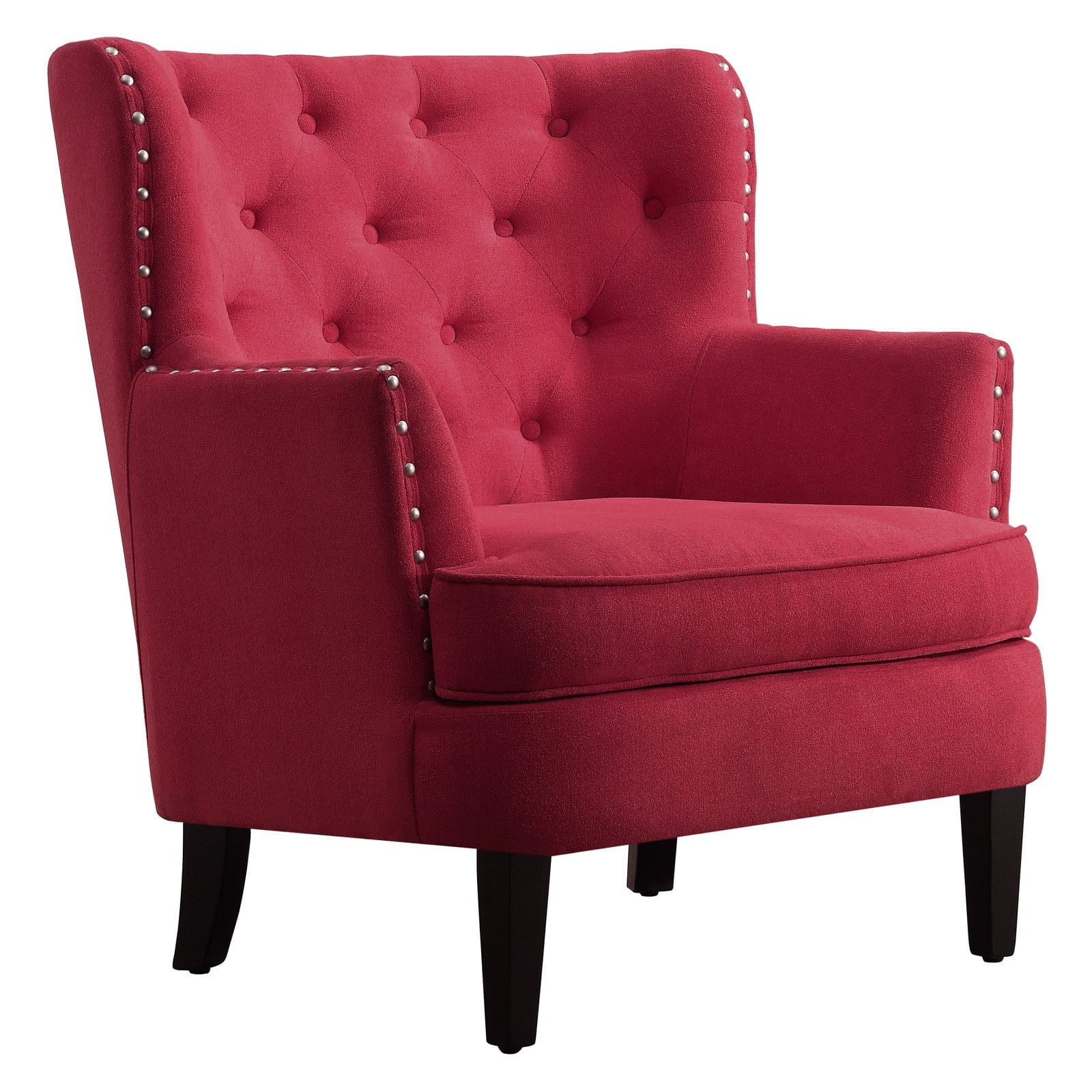 Alton Furniture Chrysene Club Chair, Red Velvet