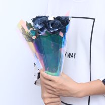 EXHUMKY 10Pcs Multi Color Flower Wrapping Paper Eco Friendly Tear Resistant Wrap