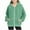 Green, variant on Babcutegg Kid Girls Hoodies Zipper Long Sleeve Soild Color Clothes for Girls Beige