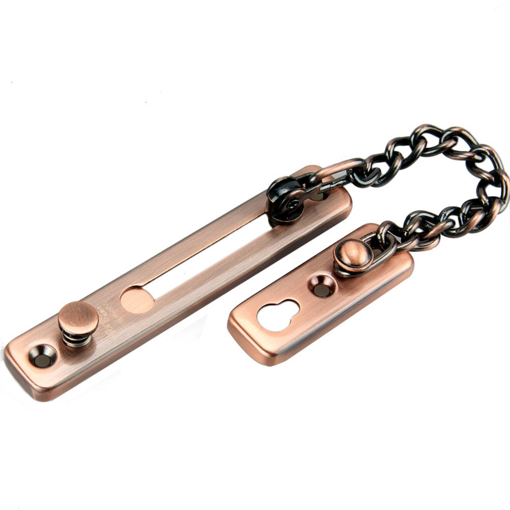 Firm Stainless Steel Door Chain Lock Wiredrawing Door Chain Holder for