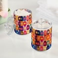 thumbnail image 2 of Yayeee 4 Pack Qtip Holder Bathroom Cotton Swab Canister with Lid Clear Dispenser Set, Colorful Jars, 2 of 6