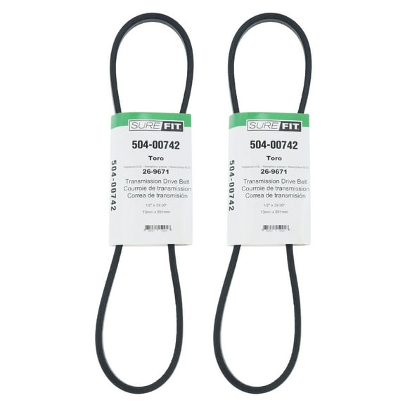 SureFit Transmission Drive V-Belt Toro LawnBoy 26-9671 824E ProLine 30180 2PK