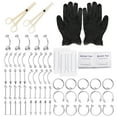 thumbnail image 1 of EeaseCA 1 Set Body Piercing Kit Eyebrow Navel Ear Ring Women Body Decorations, 1 of 8