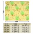 thumbnail image 4 of Math Pattern Blanket, Fluffy Soft Cozy Blanket Flannel Plush Microfiber Couch Throw, Bedding, 50"x40", 4 of 7