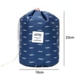 thumbnail image 5 of Drawstring Cosmetic Bag Travel Makeup Barrel Bags Quick Pack, 5 of 5