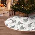 thumbnail image 4 of Salouo Funny Chicken Christmas Tree Skirt 36" Farmhouse Christmas Decorations Snowman Xmas Tree Skirt Tree Mat for Holiday Party Decor, 4 of 8