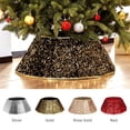 thumbnail image 5 of Collar para árbol de Navidad HarcoHome, lentejuelas, 26 cm de diámetro, oro y diamante, 5 of 5