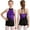 Purple, variant on TiaoBug Kids Girls Sparkly Sequins Sleeveless Gymnastics Leotard Figure Ice Skating Dancewear Purple 8