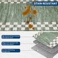 thumbnail image 3 of 8x10 Area Rug for Living Room Scalloped Washable Large Bedroom Rug Non Slip Stain Resistant Modern Border Dining Room Throw Carpet Scalloped Boho Rug for Home Decor Office Nursery, 3 of 9