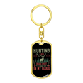 thumbnail image 4 of Hunting In The Blood Stainless Steel or 18k Gold Premium Swivel Dog Tag Keychain, 4 of 10