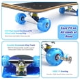 thumbnail image 3 of Easy_Way Patinetas completas - Patinetas estándar para principiantes, niños, niñas, adolescentes - Tabla de skate Canadian Maple Cruiser Pro de 31 x 8 pulgadas, patinetas (ciervo), 3 of 5