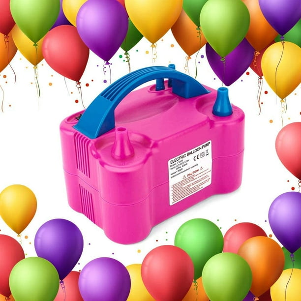 Pompe à ballon électrique Gonfleur de pompe à air Pompe à ballon en forme  de cœur Portable à double buse Pompe à ballon rose Compresseur dair pour  fête -  France