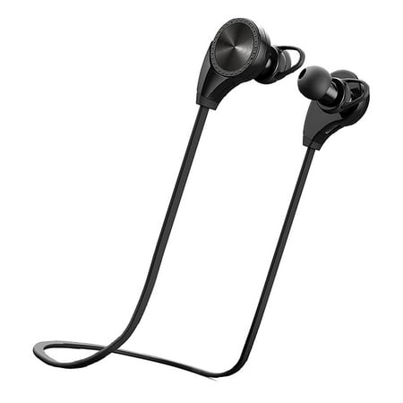 Wireless Noise-Cancelling Headset Sweat Proof Bluetooth Earphones Music Headphone w/ Built-in Mic for iOS and Android Devices