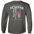 thumbnail image 3 of Fair Game Proud Gulf War Spartan Helmet Long Sleeve Shirt-Charcoal-Large, 3 of 5
