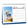 thumbnail image 3 of Eespoir 2026 Pet Lovers Calendar, 12 Monthly Human Friend Photos, Ideal Gift for Furry Family, Personalized Calendar for Home and Office(Blue), 3 of 8