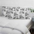 thumbnail image 4 of Black Gray Fruit Queen Size Pillow Cover, Pillowcase Protectors with Zipper, Breathable Decorative Throw Pillow Case Cover, Vintage Plant Nature Botanical Flower Pillow Shams for Couch Sofa 20x30Inch, 4 of 8