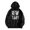 Black, variant on Women's Casual Crew Neck Pocket City Because Of The Letter Printed Hoodie Snap Pullover Women
