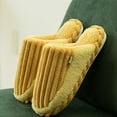 thumbnail image 4 of Corduroy House Slippers Home Bedroom Slide Slipper Shoes Comfy Winter Thermal Warm Slip on Shoe Trendy Gift Slippers, 4 of 6