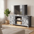 thumbnail image 4 of Homall Farmhouse TV Stand for 65 Inch TVs, Gray Wash Wood Entertainment Center with Storage Cabinet & Cable Management, 4 of 9