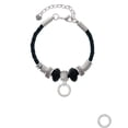 thumbnail image 2 of Delight Jewelry Silvertone You Are More Loved Infinity Ring Aunt Celtic Knot Leather Bead Bracelet, 7"+2" Extender, 2 of 4