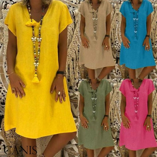 ladies cotton summer dresses