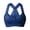 Blue, variant on Bras Older Women No Underwire Full Coverage Senior Padded Bra Floral Front Closure Push Up Cotton Bralettes Black for Size 48F