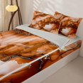 thumbnail image 3 of Homewish Orange Marble Zipper Full Size Comforter Sets with Fitted Sheet and 2 Pillowcases,Gold Metallic Zipper Bedding Set,Light gray Reversible,4-Piece, 3 of 7