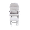thumbnail image 2 of Suite Bebe Monti Storage Glider and Ottoman, White Finish with Woven Gray Cushions, 2 of 5