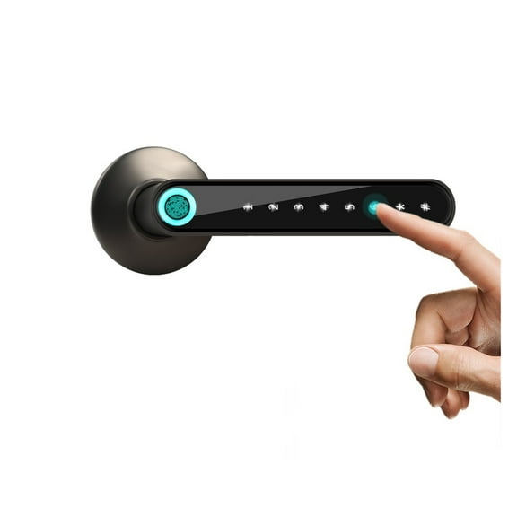 WF-016 Fingerprint Electronic Door Lock Smart Bluetooth Password Handle Lock APP Unlock Keyless Entry Support ,Easy to Installation and Use