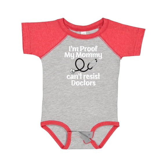 Inktastic Proof Mommy Cant Resist Doctor Dad Boys or Girls Baby Bodysuit