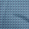 thumbnail image 1 of oneOone Velvet Turquoise Blue Fabric Floral Sewing Craft Projects Fabric Prints By Yard 58 Inch Wide, 1 of 5