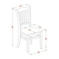 thumbnail image 6 of Bowery Hill Traditional Wood Dining Set in Oak, 6 of 6