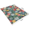 thumbnail image 4 of Pioneer Flower Blanket,Comfortable Soft Flannel Throw Blanket,All Season,Warm Lightweight Blankets for Sofa Bed Couch Living Room Chair,60"x80"(150x200cm), 4 of 4