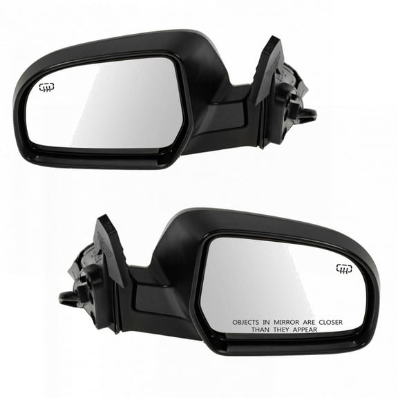 TRQ Mirrors Power Heated & Textured Black LH & RH Pair Set for Legacy Outback MRA09289