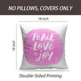 thumbnail image 2 of LALILO Throw Pillow Covers Peace Love Joy Trendy Brush Lettering Cushion Cover 18" x 18", 986 Pack, 2 of 6