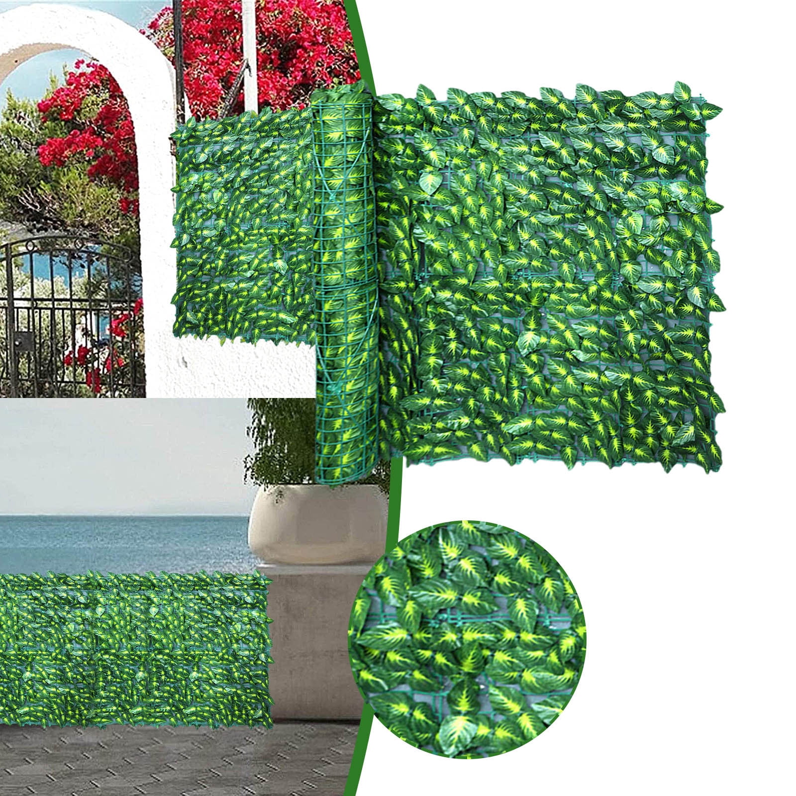 Fence Balcony Screen Fence Panel Artificial Plant Decorative Fences For
