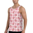 thumbnail image 2 of Xecao Strawberries Men's Tank Top Workout Quick Dry Sleeveless Gym Jogging Muscle Shirts Summer Swim Beach Tops, 2 of 9