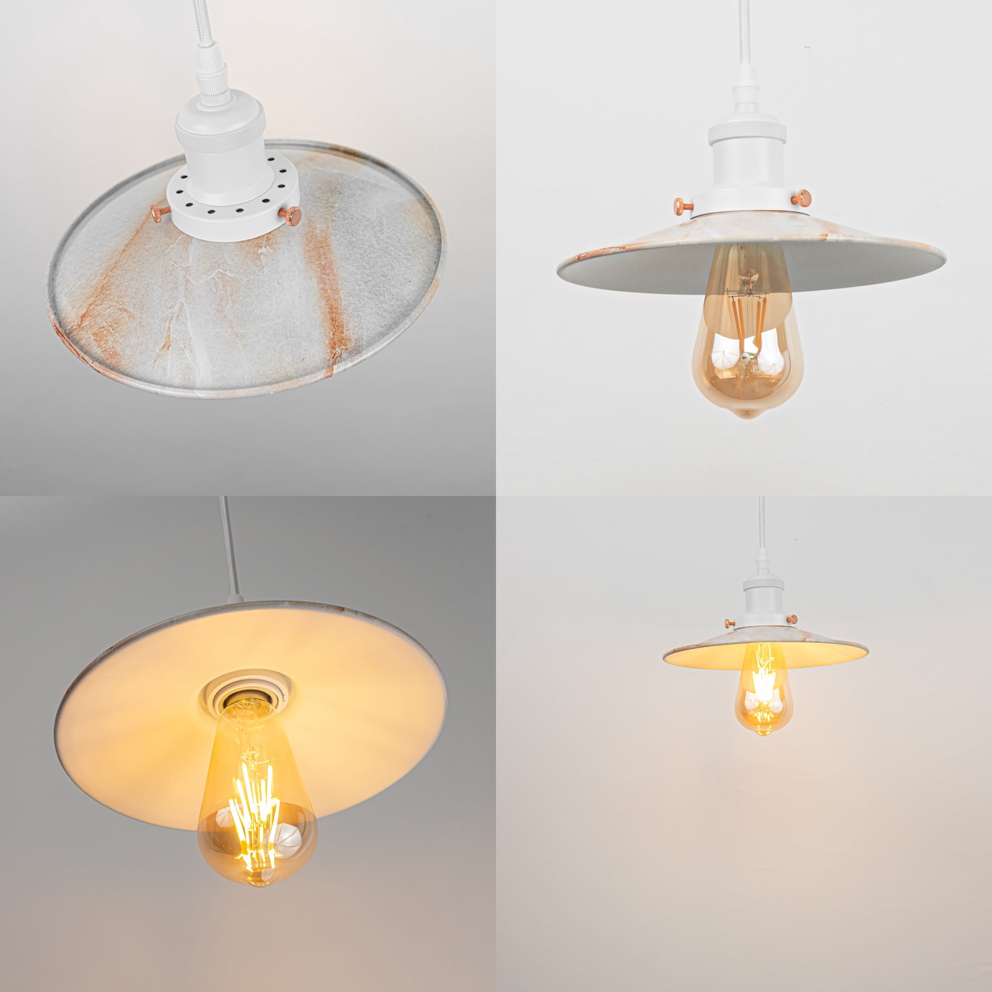 Kiven H-Type Track Lighting, 3-Light Modern H Track Light Pedant with Metal Lampshade,Dimmable,Timer for Kitchen Island Cafe Bedroom, Cord length 39.4",White Finish Marble Pattern