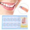 thumbnail image 2 of Peahefy 10pcs/box Clear Dental Tooth Nail Decoration Crystal Gem Rhinestone , Crystal Tooth Decoration,Tooth Decoration, 2 of 4