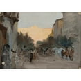 thumbnail image 3 of Jan Ciągliński 14x11 Black Modern Framed Museum Art Print Titled - Athens. from the Journey to Greece. (1905), 3 of 5