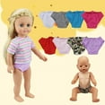 thumbnail image 5 of Babysbule 18 Inch Doll Underwear-8Pcs Underwear Compatible with Most Major Brands 18" Dolls, 5 of 6