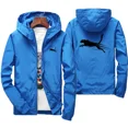 thumbnail image 3 of Primavera otoño hombres de gran tamaño protector solar rompevientos impreso chaqueta con capucha simplicidad moda adecuada para montañismo Camping, 3 of 5